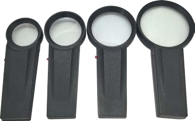 عدسة محدبة مع ضوء