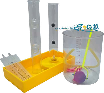 جهاز علاقة ضغط السائل و العمق