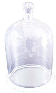 ناقوس مفرغة زجاجي