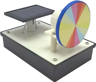 قرص نيوتن مع خلية شمسية