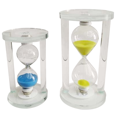 ساعة رملية زجاج