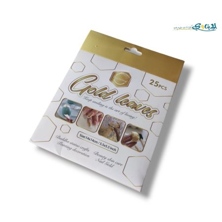 ورق مذهب 25 طبق لون ذهبي فضي برونزي