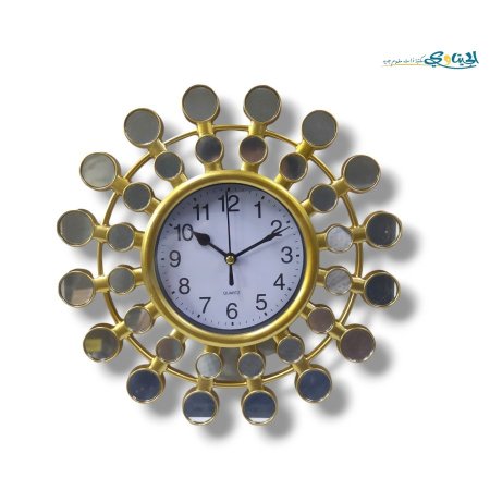 ساعة حائط مع مرايا حجم صغير
