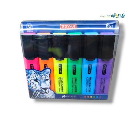اقلام فسفوري طقم 6 لون