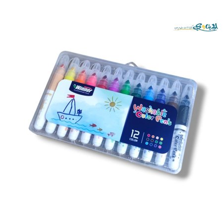 الوان فلوماستر بعلبة بلاستيك Winner