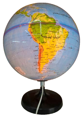 مجسم الكرة الارضية مضيئة