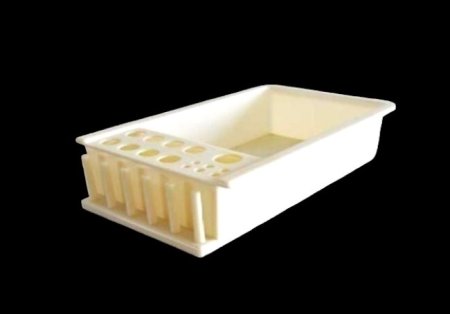 حوض بلاستيك مع حامل انابيب