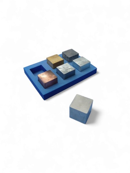 طقم مكعبات معدنية 6 مكعب