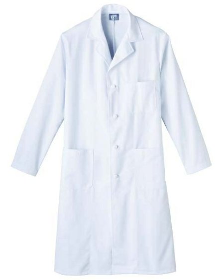 مريول مختبر قماش لون ابيض