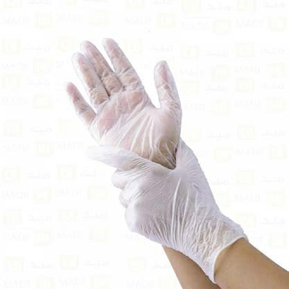 كفوف مختبر بلاستيك مرن