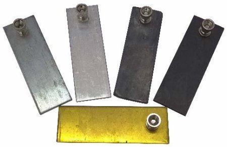 طقم صفائح معدنية مع ماسك